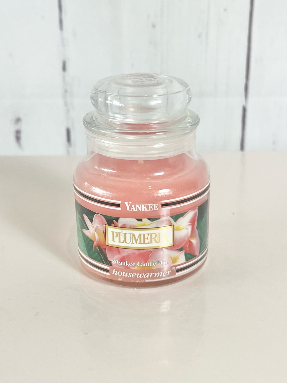 Yankee Candle Plumeria Small Jar 3.7oz Black Band Retired Rare Vintage New